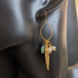 Ashley Stewart Gold‎ Tone Drop Earrings